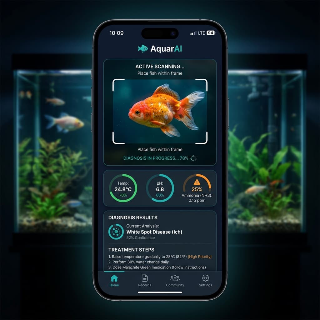 AquaVet fish disease diagnosis app